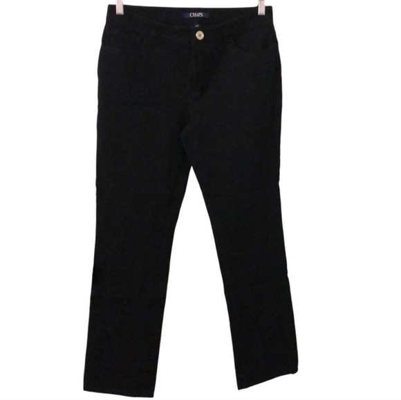 Chaps Mid Rise Straight Leg Pant - Picture 1 of 9